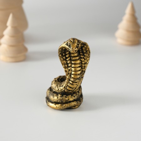 Souvenir Polystone "Cobra" black-gold 4.3x6 cm