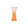 Vase for flowers, orange color, 34 cm