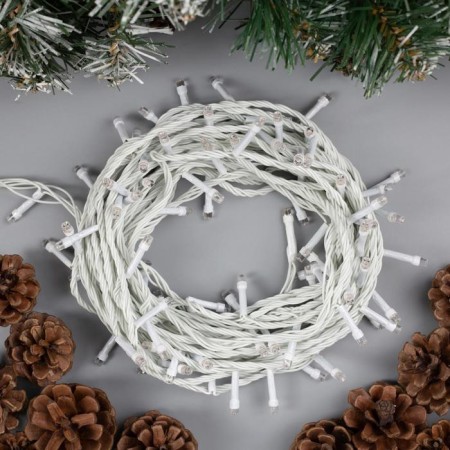Garland “thread” 10 m, IP20, white thread, 100 LED, purple glow, 8 modes, 220 V-1