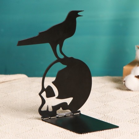 Holder-stand for the books "Raven on the Skull", black, 1pc-3