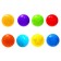 Balls for a dry pool with a pattern, ball diameter 7.5 cm, set 500 pieces, color colorful color