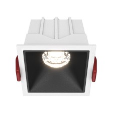The built-in lamp Technical DL043-01-10W4K-D-SQ-WB, LED, 10 W, 65x65x52 mm, 500 lm, 4000k, white-black