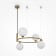 Suspension lamp Maytoni Mod013PL-04BS1, 4XG9, 25W, 39x39x178 cm, brass color
