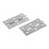 Loop overhead tundra, 73x38x1 mm, chromium color, 2 pcs