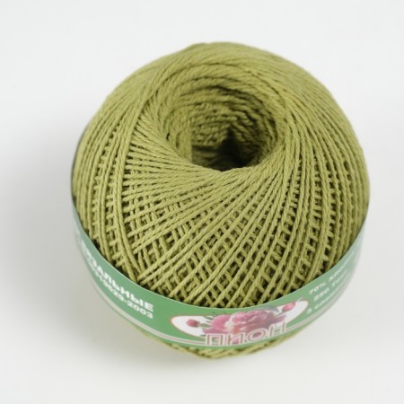 Knitting threads "Peony" 200m/50g 70% cotton, 30% viscose color 2702-2