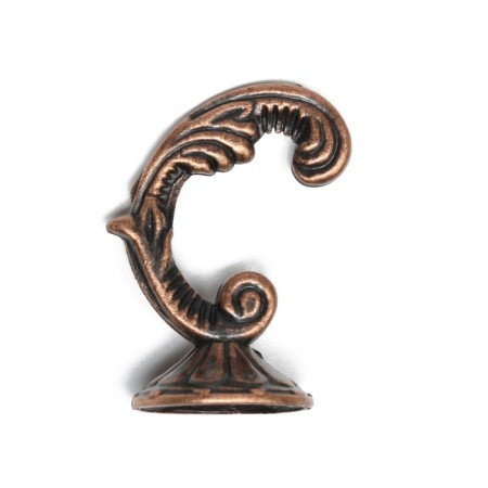 Hook for curtains ks002, one -rod, color copper-7