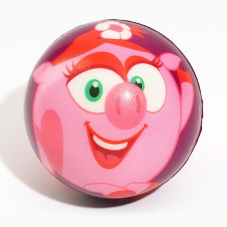 Soft ball of smeshariki “Krosh, Nyusha, Hedgehog” 6.3 cm, mix-3