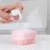 Silicone brush with a capacity for soap of a share, color mix