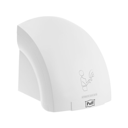 Hand dryer PUFF-8975, 1.2 kW, 220x190x225 mm, high-speed, white