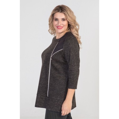 Women's tunic, size 54, black color-2