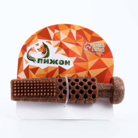 Dog toy "Tower", TPR+Bamboo, Massage, 14 x 2.8 cm-4