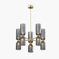 Suspension lamp Maytoni Mod302PL-10GR, E14, 10x40 W, 590x590x850 mm, gold