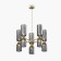 Suspension lamp Maytoni Mod302PL-10GR, E14, 10x40 W, 590x590x850 mm, gold