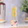 Candle in a cake on a skewer, number 8, gold, 4.5x2.5 cm
