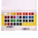 Watercolor paints, + 2 pieces of brushes, in a plastic box, 36 colors