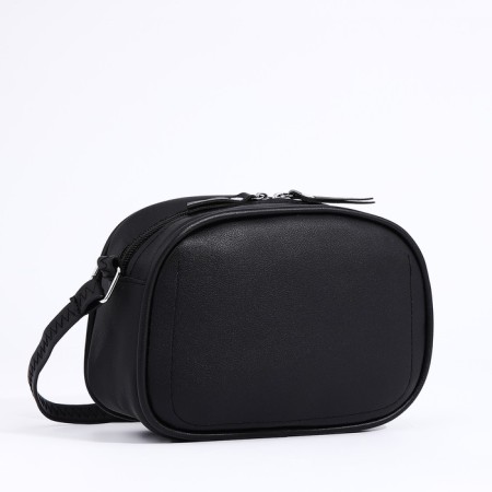 Bag Cross-Bodi with a zipper, black color-2