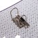 A4, 75 mm, calligrata, PVC, embossing "flax", metal edging, pocket for a spine, collection, purple, mix