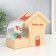 Souvenir Polystone Water Ball Light/for pens "dog at the booth" mix 13x7x17 cm