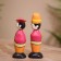 Souvenir "couple" wood (set 2 pcs) 17 cm