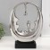 Souvenir Ceramics "Abstraction. Drops" silver 8.8x24x34.5 cm