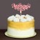Topper for a cake wooden "beloved sister", color, mix
