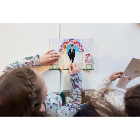 Magnetic game "Dress the doll: bride"-6