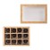 Folding box under 12 sweets, craft, 19 x 15 x 3.6 cm