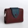 Women's wallet on a magnet, burgundy color
