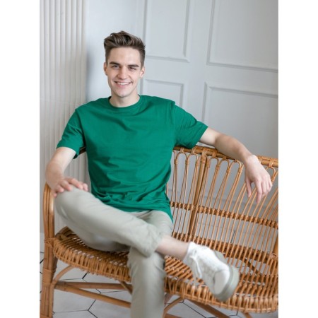 Male T -shirt, size 56, green color-5