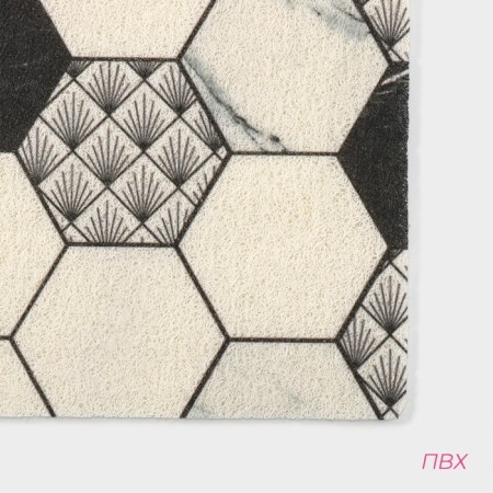Rug of the galliped muddy shares "marble", 60 × 90 cm, color gray color-2