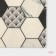 Rug of the galliped muddy shares "marble", 60 × 90 cm, color gray color