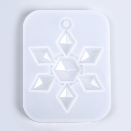 Silicone form universal, Snowflake-Crystal suspension-1