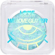 Face glitter Love Generation We Love Glitter, tone 06 silver-green, 1.8 g