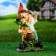 Garden figure "Dwarf with carrots", mix 19x38cm