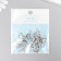 Decor for creativity Metal "Stegosavr" silver 2.6x1.2 cm