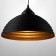 Lamp Bayerlux "Dome" 1x40W E27 black and gold 40x40x22-122 cm