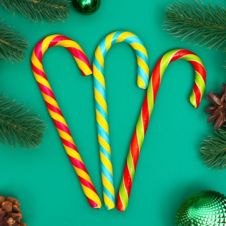 New Year. Caramel Lollice Sweet Ness "cane", 30 g-1