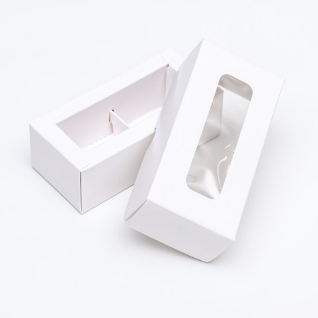Folding box for 2 sweets, white, 5 x 10.5 x 3.5 cm-3