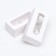 Folding box for 2 sweets, white, 5 x 10.5 x 3.5 cm