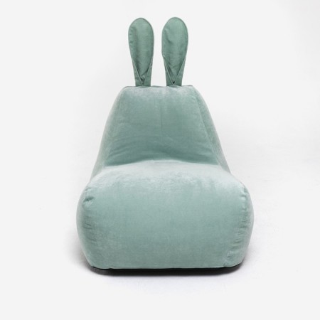 Milk-Milk chair, size 80x90 cm velor, mint color-1