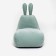 Milk-Milk chair, size 80x90 cm velor, mint color