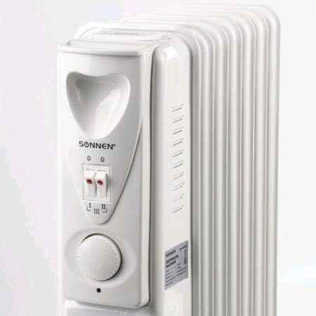 Sonnen DFS-07, oil heater, 1500 watts, 7 sections, 15 m², white-4