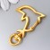 Carabine Metal "Dolphin" gold 4.2x3.1 cm