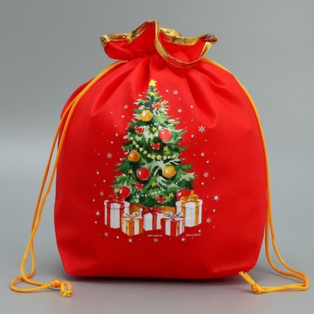 Gift bag "Christmas tree", 28 x28 cm +/- 1.5 cm, new year
