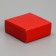 Gift box for jewelry double -sided, packaging, “red”, 7.5 x 7.5 x 3 cm