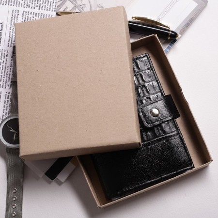 Cover for autoDocations and passports, 4 pockets for cards, black color-4