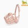 Plastic muzzle No. 3 with a collar of eco leather om 24 cm DN 8 cm Osh 39-52 cm