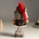 Interior doll "Grandma Hornie in a knitted sweater and gray skirt, in a cap" 46 cm
