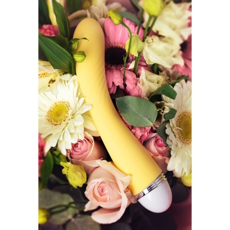 Vibrator Flovetta by Toyfa Calla, silicone, yellow, 22 cm-5