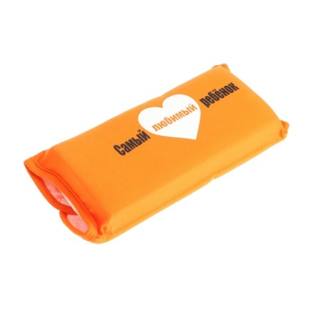 Pillow for safety belt "The most beloved child" Orange-1
